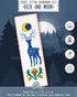 Povitrulya Stag and Moon - Counted Cross Stitch Bookmark Kit - DIY Embroidery set - Hand Made Christmas Gift for Adults and Kids...