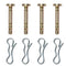 4-Pack 738-04155 Shear Pins and Cotter pins 714-04040 Fits MTD Cub Cadet Craftsman Troy-bilt Snow Throwers...