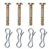 4-Pack 738-04155 Shear Pins and Cotter pins 714-04040 Fits MTD Cub Cadet Craftsman Troy-bilt Snow Throwers...