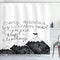 Ambesonne Wording Shower Curtain, Sketchy Mountains Hand Writing Style Letters Purpose Determination Success, Cloth Fabric Bathroom Decor Set with...