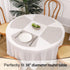 SHACOS Wedge Placemats for Small Round Table Set of 4 Woven Vinyl PVC Placemats Heat Resistant Wipeable Indoor Outdoor Table Mats (4, Beige)...