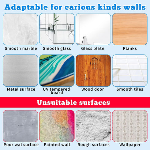 20 Pcs Self Adhesive Wall Hooks No Drill Hooks for Hanging, No-Trace Sticker Frame Hangers without Nails for Mount Wall Shelf, Heavy Duty Adhesive...