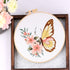 REEWISLY 4 pcs of Embroidery Starter kit with Patterns and Instructions, DIY Adult Beginner Cross Stitch Kits, Including 2 Plastic Embroidery Hoop...