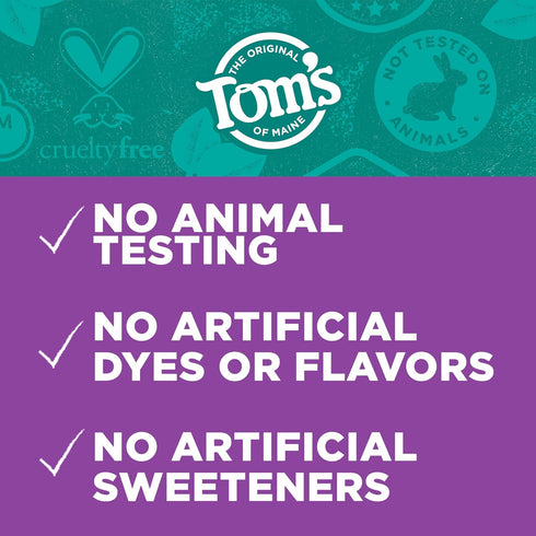 Tom's of Maine Whole Care Natural Toothpaste with Fluoride, Peppermint, 4 oz. 3-Pack (Packaging May Vary)...