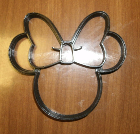 THEMED MAGICAL MOUSE WITH BOW HEAD FACE CARTOON CHARACTER COOKIE CUTTER MADE IN USA PR530S...