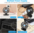 COO Small USB Desk Fan - 3 Speeds Powerful Airflow Fan, Small Mini Portable Fan for Home Office Bedroom Table & Desktop, Small Quiet Electric Fan ...
