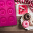 LIHUILAI 3 Pack Silicone Donut Mold - Food Grade Silicone Doughnut Baking Pan, Non-Stick Heat Resistant for 6 Full Size Donuts Cake Biscuit Bagels...