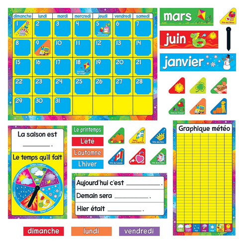 TREND enterprises, Inc. T-8292 Calendrier Annuel (French) Bulletin Board Set...