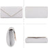 Larcenciel Clutch Purses for Women, Sparkling Envelope Evening Bag with Detachable Chain...