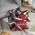 Emvency Set of 4 Throw Pillow Covers Modern Abstract Red Stripes Gray Black White Acrylic Bold Grey Decorative Pillow Cases Home Decor Square 16x1...
