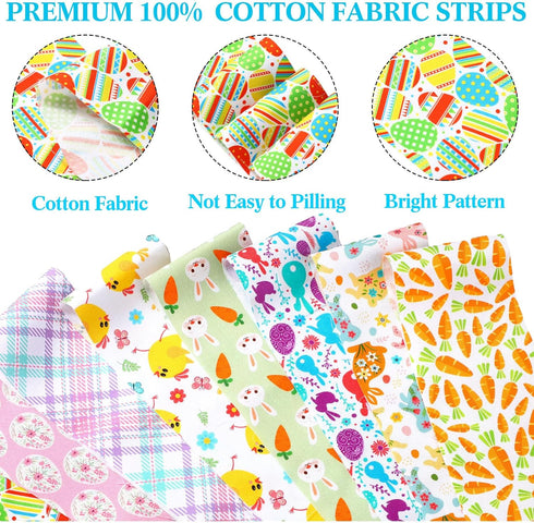 Peryiter 40 Pcs Cotton Jelly Fabric Roll Quilting Strips Different Patterns Patchwork Craft Sewing Supplies for Quilters Crafting Sewing DIY Craft...