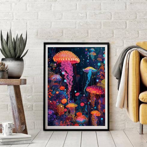 500 Piece Jigsaw Puzzle for Adults, Challenging Hard Puzzles for Kids and Teens Gift Choice Colorful Jellyfish...