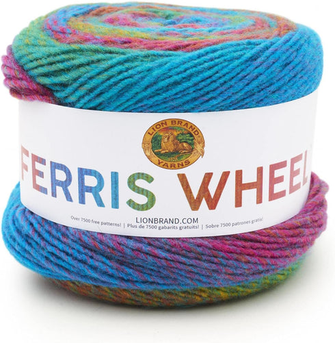 Lion Brand Yarn, Muticolor Ferris Wheel Yarn for Knitting, Crocheting, and Crafts, Sprinkles, 1 Pack...