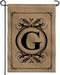 Anley Classic Monogram Letter G Garden Flag, Double Sided Family Last Name Initial Yard Flags - Personalized Welcome Home Decor - Weather Proof & ...