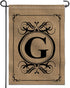 Anley Classic Monogram Letter G Garden Flag, Double Sided Family Last Name Initial Yard Flags - Personalized Welcome Home Decor - Weather Proof & ...