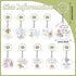 50 Pcs Bible Verse Keychain Bulk Inspirational Christian Quotes Keychain Religious Church Bible Cross Acrylic Floral Key Ring Gift for Mom Women T...