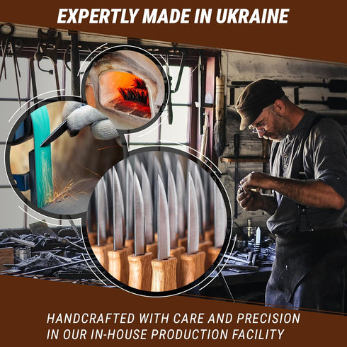 BeaverCraft Wood Carving Sloyd Knife C4s 3" - Whittling Knife with Leather Sheath for Carvers - Chip Wood Carving Tools for Beginner and Profi...