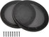 6.5" Speaker Grill Covers, Car Speaker Subwoofer Guard Protector, ABS Plastic Frame with Metal Mesh, Black - 2Pcs...