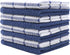 Cotton Grid Dish Cloths, Terry Cleaning Rags, 12 x 12 Inches, Light and Soft, Quick Drying Dish Rags, 8pc/Set (Blue Multi)...