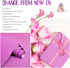 Amiya Purple Glitter Vinyl Contact Paper 17.3"×120" Self Adhesive Sparkly Stick and Peel Wallpaper Decorative Glittery Bling Wallpaper for Bedroom...