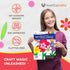280 Pieces of DIY Flower Cutouts with IDEA Guide - 2-Sided Punch Out Tulips, Daisies, Daffodils, Flowers Ideal for Spring Craft Projects, and Moth...
