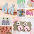 MEMOVAN Christmas Silk Screen Stencils for Polymer Clay 3pcs Reusable Holiday Silk Screen for Polymer Clay Cutters Printing on Clay for Jewelry Ma...