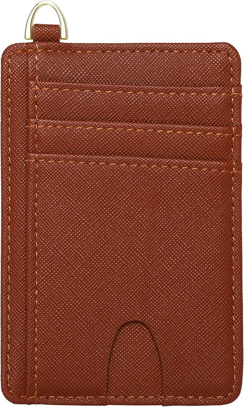 FEITH&FELLY Slim Minimalist Front Pocket Wallet RFID Blocking Credit Card Holder for Men & Women...