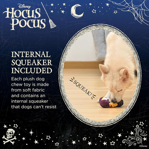 Hocus Pocus Sarah Sanderson Plush Squeaky Toy for Dogs, 6” | Halloween Themed Dog Toys, Plush Squeaker Hocus Pocus Toy | Disney Hocus Pocus Gifts ...