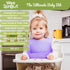 WeeSprout Waterproof Silicone Baby Bibs (Set of 2) | Pocket to Catch Food...