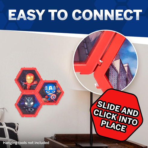 WOW! PODS 4D Marvel Iron Man Toys - Unique Connectable & Collectable Toy Figure, Wall/Shelf Display, Easter Basket Stuffers, Iron Man Action Figur...