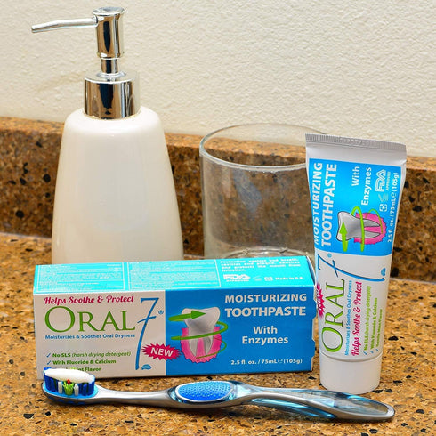 Dry Mouth Toothpaste Containing Enzymes with Xylitol, Moisturizing and Teeth Whitening Toothpaste, Promotes Gum Health and Fresh Breath, Oral Care...