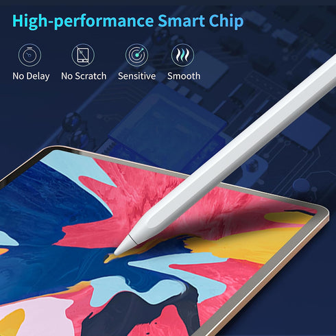 iPad Pencil 2nd Generation with Magnetic Wireless Charging, iPencil 2nd Generation with Palm Rejection, Stylus Pen for iPad Air 4/5 & iPad Mini 6 ...