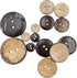 100pcs Natural Coconut Shell 2 Hole Buttons Sewing Accessories Decorative Buttons (23mm) PT2084...