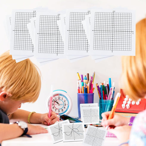 Graph Paper Sticky Notes - 12 Pads 300 Sheets Mini Graph Sticky Notes 3x3 in,Lined Sticky Notes Super Adhesive Math Chart Paper X Y axis 20×20 Gri...