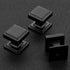 Home Expert Black Cabinet Knobs 5 Pack Kitchen Cabinet Knobs Square Black Knobs for Kitchen Cabinets and Drawers Matte Black Drawer Pulls and Knob...