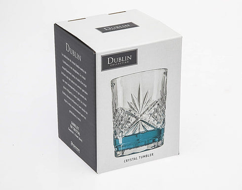Godinger Bathroom Tumbler Cup Glass, Water Glass, Toothbrush Holder - Dublin Crystal Collection, 7oz...