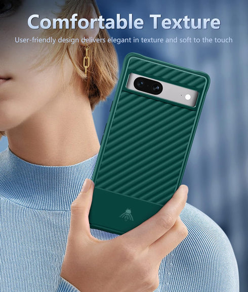 FNTCASE for Google Pixel 7a Case: Slim Durable Shockproof Protective Cell Phone Cases | Matte Textured TPU Bumper | Hybrid Rugged Military Drop Pr...