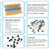 1400Pcs Basic Electronics Component Assortment Kit, Electrolytic Capacitor, Ceramic Capacitor, LED Diode, Common Diode, Resistor, Transistor Compo...