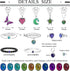 LOLIAS 15Pcs Mood Rings with Mood Necklaces Bracelets and Earrings, Adjustable Temperature Sensing Color Changing Mood Rings, Metal, No Gemstone...