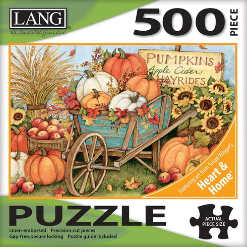 Lang 500PC Puzzle WHEELBARRW, Harvest Wheelbarrow...