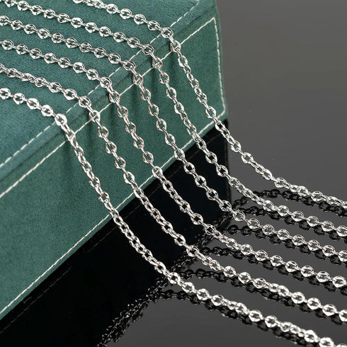 UMAOKANG 5 Meters Stainless Steel Chain for Jewelry Making Lip Chains Bulk Women Necklace Bracelet DIY Jewelry Supplies Findings...