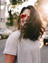 The Fresh Classic Metal Frame Mirror Lens Aviator Sunglasses with Gift Box...