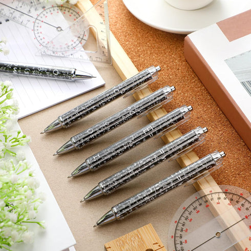 48 Pcs Math Ballpoint Pen Back to School Party Favor Black Ink Retractable Ballpoint Pens for Teacher's Day Gifts Students Party Supplies Office H...