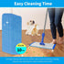 10 Packs Replacement Microfiber Cleaning Pads Spray Mop Heads Flat Mop Pads for Any Microfiber Flat Mop System 18 inch Reusable and Washable Blue...