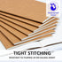 feela 15 Pack A5 Kraft Notebooks, 60 Lined Blank Pages Travel Journal Bulk, Soft Cover Notebooks for Women Girls Students, Making Plans Writing Me...