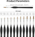 Fine Detail Paint Brushes Set 11pcs, Miniature Painting Brushes Kit for Oil, Acrylic, Models,Watercolor and Gouache, Nylon Hair Paint Brush, Profe...