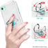 Slim Sparkly Case for iPhone SE 2020/SE 3 2022/8/7 with 360 Ring Holder Kickstand, Glitter, Silver...