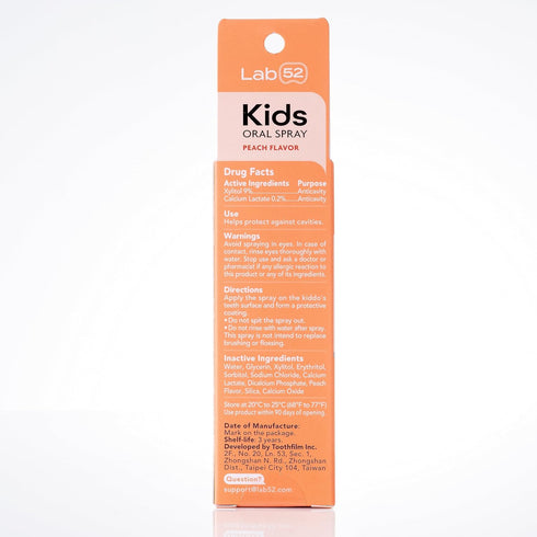 LAB52 Kids Oral Spray, Toddler Toothpaste Helper for Cavity Repair and Fresh Breath, Children Anticavity with Fluoride Free for Newborn to Prescho...