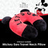 Disney Mickey Mouse Travel Pillow 'Let's Go' Portable Neck Pillow, Black and Red...