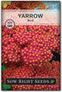 Sow Right Seeds - Achillea Yarrow Red Seeds for Planting - Flowering Herb to Plant in Your Home Garden - Non-GMO Heirloom Packet with Instructions...
